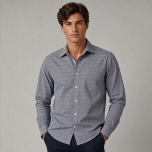 Jos A Bank Traveler Button Down Shirt Medium Business Professional Office Dressy